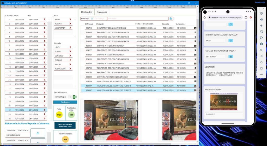 Claris FileMaker - Pegado de Vallas