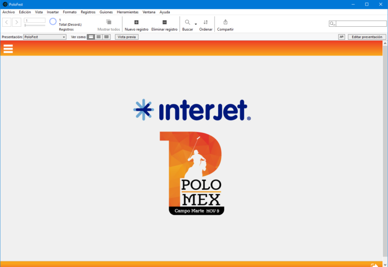 Aplicación FileMaker